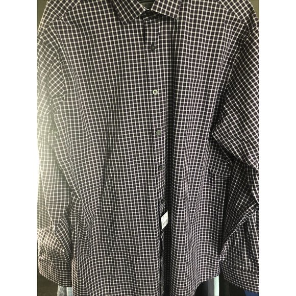 Jos A. Bank (Traveler Tech) Large Purple Stripped - Picture 1 of 5